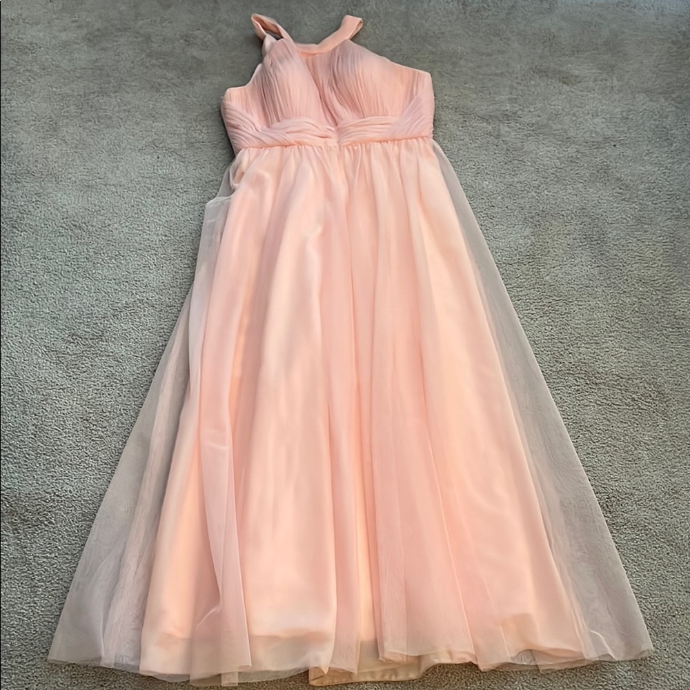 Elegant Maxi Halter Dress-*worn once* (chest 36”, waist 30”, total length 59”)
